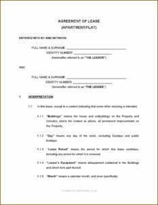 Rental Application Form Template Word South Africa