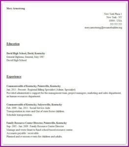 Resume Builder Examples