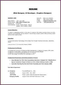 Resume Creator Free India