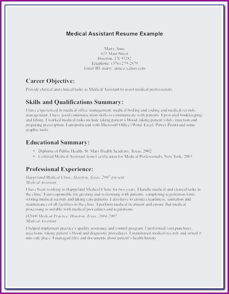Resume For Dental Assistant Student