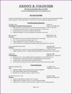 Resume For Teaching Position Template