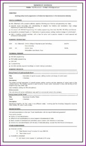 Resume Format For Freshers Free Download In Word