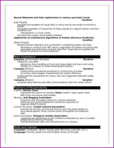 Resume Format For Freshers In Ms Word Free Download