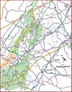 Road Map Great Smoky Mountains National Park