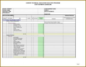 Sample Construction Loan Estimate Form