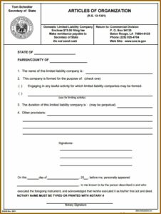 Secretary Of State Louisiana Forms