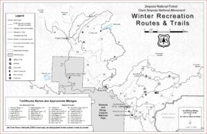 Sequoia National Park Hiking Trail Map