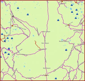 Sequoia National Park Trail Map