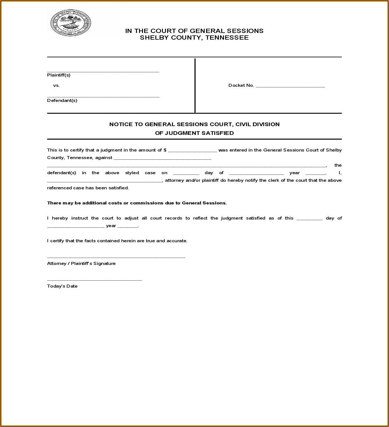Shelby County Tn Divorce Forms