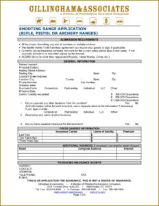 Shooting Range Waiver Form