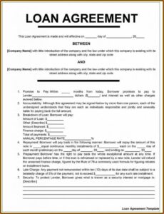 Simple Loan Agreement Form Philippines