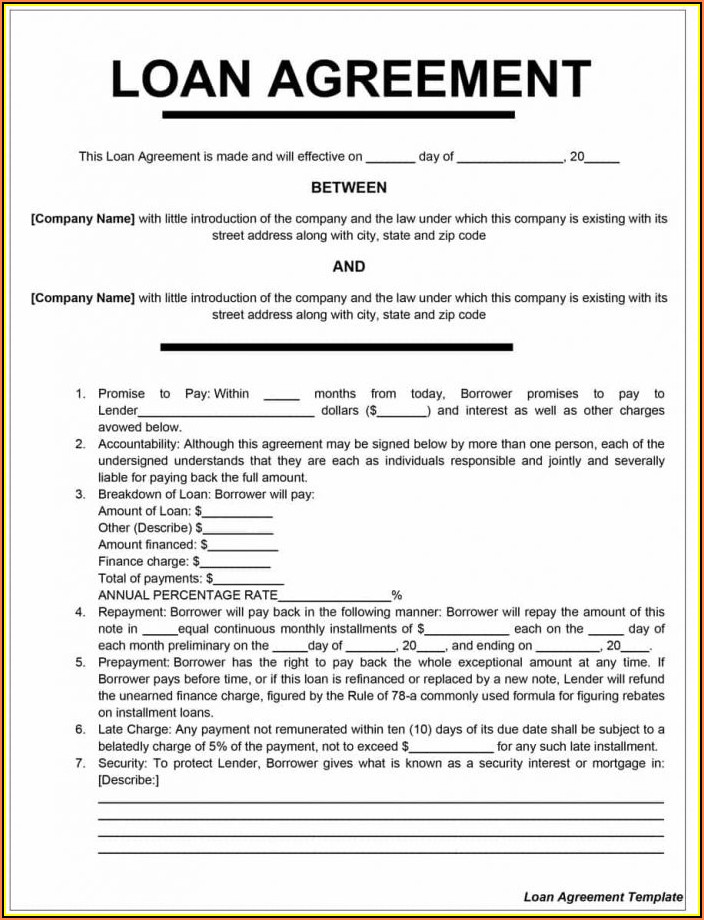 Simple Loan Agreement Form Philippines