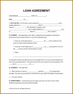 Simple Loan Agreement Format India
