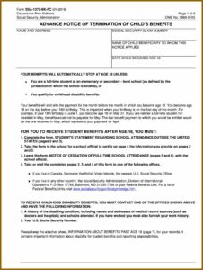 Social Security Benefits Form Pdf