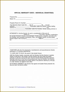 State Of Michigan Warranty Deed Form