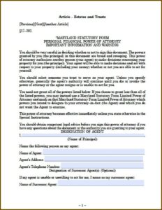 Temporary Guardianship Form Maryland