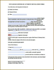 Temporary Guardianship Form New Mexico