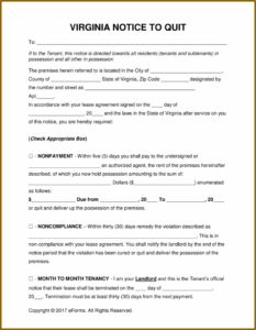 Tenant Eviction Forms Michigan