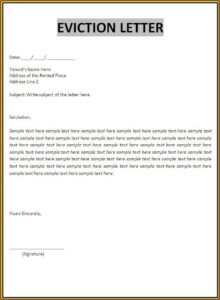 Tenant Eviction Notice Format
