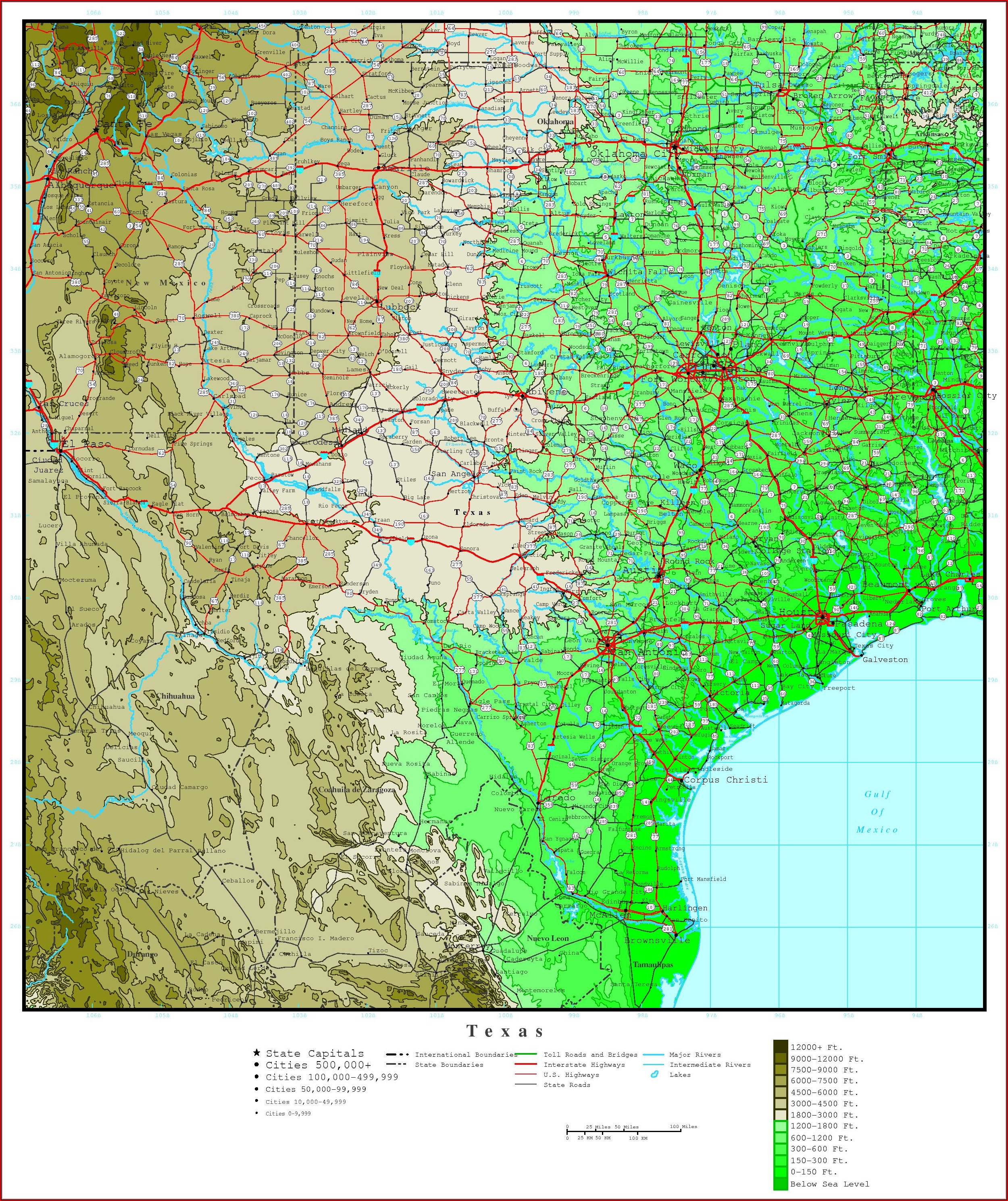 Texas Topo Map Download