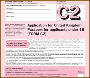 Uk Passport Renewal Form C1 Download