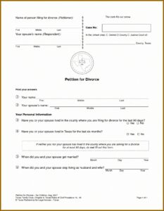 Uncontested Divorce Forms Indiana Free