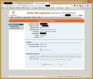 Vetassess Online Application Form