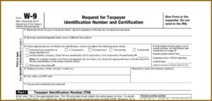 W 9 Printable W 9