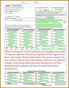 W2c Fillable Form 2018