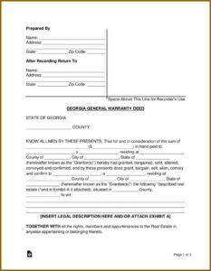 Warranty Deed Texas Form Free