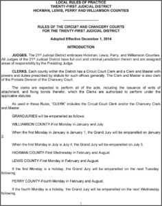 Williamson County Chancery Court Forms