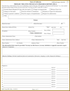 Workmans Comp Form 19