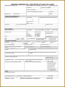 Workmen's Compensation Forms 2019