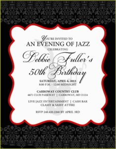 Elegant Birthday Invitation Templates Free