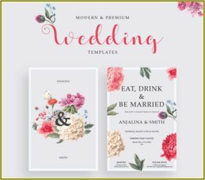 Elegant Wedding Invitation Templates Free