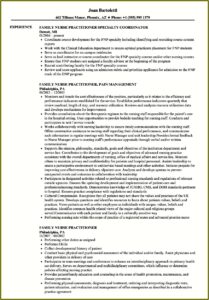 Entry Level Nurse Practitioner Resume Template