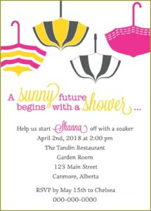 Etsy Bridal Shower Invitation Templates