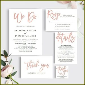 Etsy Wedding Invitation Templates