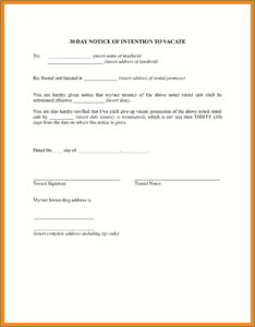 Eviction Notice From Parents Template