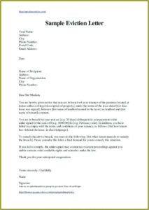 Eviction Notice Template Word South Africa