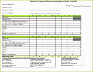 Excel Timesheet Template For Multiple Employees