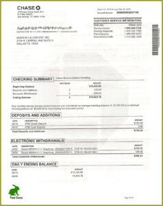 Fake Bank Statement Template Download Uk