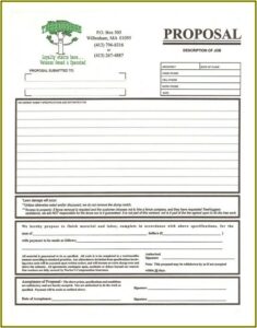 Fence Estimate Form Template