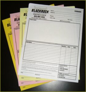 Fence Estimate Template