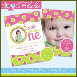 First Birthday Invitation Templates
