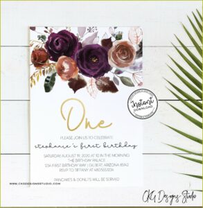 First Birthday Invitation Templates Download