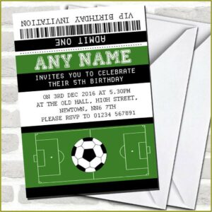 Football Party Invitation Free