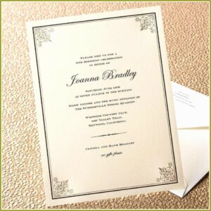 Formal Dinner Invitation Sample