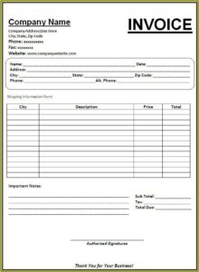 Free Download Receipt Template Word