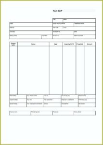 Free Download Simple Pay Stub Template